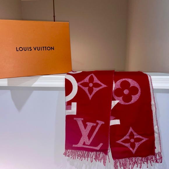 LOUIS VUITTON: Monogram Capital Scarf (M73453) - Unisex - Picture 6 of 7